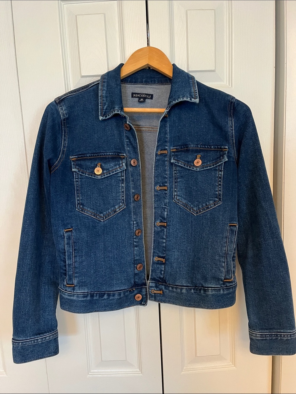 J. Crew Indigo Denim Trucker Jacket